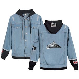 Chaquetas para hombres UFO Denim Jacket Impresión 2D Casual Hombres Mujeres Ropa Merch