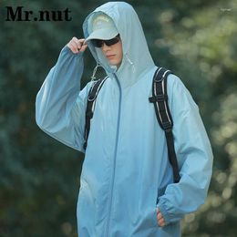 Vestes pour hommes unisexes externes veste sèche rapide veste solaire vestiaire masculin femme vêtements minces légers camping silkyswear