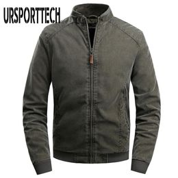 Vestes pour hommes URSPORTTECH Veste Hommes Automne Hiver Armée Militaire Vestes Hommes Manteaux Casual Survêtement Vêtements Parka mâle Veste Coupe-Vent 220826