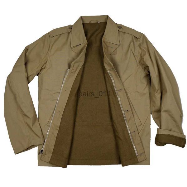 Chaquetas para hombres US M41 Chaqueta de abrigo Abrigo militar Abrigo al aire libre Retro WW2 Uniforme del ejército Traje de correr de algodón para hombres Equipo Stand Up Collar YQ231025