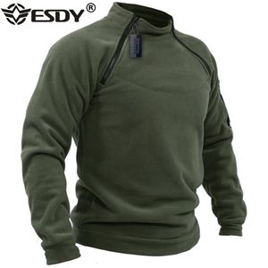 Vestes pour hommes US Tactique Veste extérieure Vêtements de chasse Fermetures à glissière chaudes Pull en polaire Homme Coupe-vent Printemps Hiver Manteau Thermique Sous-vêtements 221122