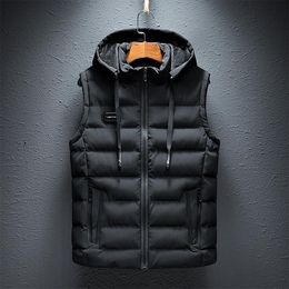 Vestes pour hommes gilet veste rembourrée en coton coréen mince manteau épaissi vêtements chauds