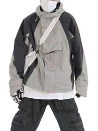 Vestes pour hommes Vintage vestes d'extérieur hommes femmes Y2k Streetwear surdimensionné printemps à capuche Harajuku coupe-vent manteau coréen vêtements d'extérieur 230831