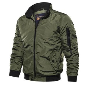 Herenjacks Waterdichte militaire jas mannen staan ​​Kraag Zipper Oversized Outsized Outdersear Autumen Spring Warm jas Leger Bomber Wind Breakers Mackm