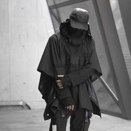 Herenjassen WHYWORKS 19AW cyberpunk ninja-stijl zwarte jassen donkere slijtage waterdichte jassen techwear lichtgewicht jas tech jas YQ231025