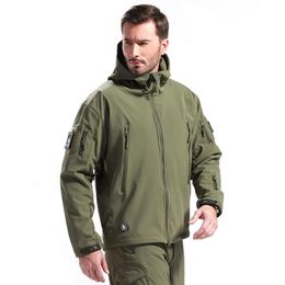 Vestes pour hommes hiver grande taille veste hommes camouflage requin coquille douce veste militaire veste hommes hommes us vêtements imperméables au vent chaud 221208