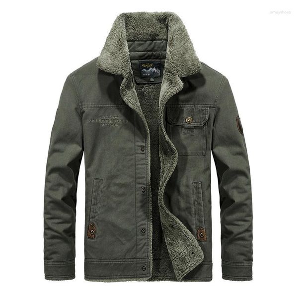 Vestes pour hommes hiver Bomber veste hommes épais polaire manteaux chaud thermique Parka mâle col de fourrure manteau hommes marque vêtements grande taille