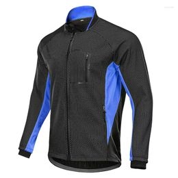 Vestes d'hiver pour hommes, maillot de cyclisme à manches longues, polaire thermique, vêtements de vélo, coupe-vent, équipement pour temps froid