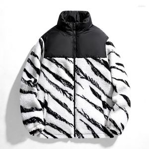 Herenjassen Winterfleecejack Oversized Fuzzy Ritsparka's Streetwear losse warme jas voor mannen