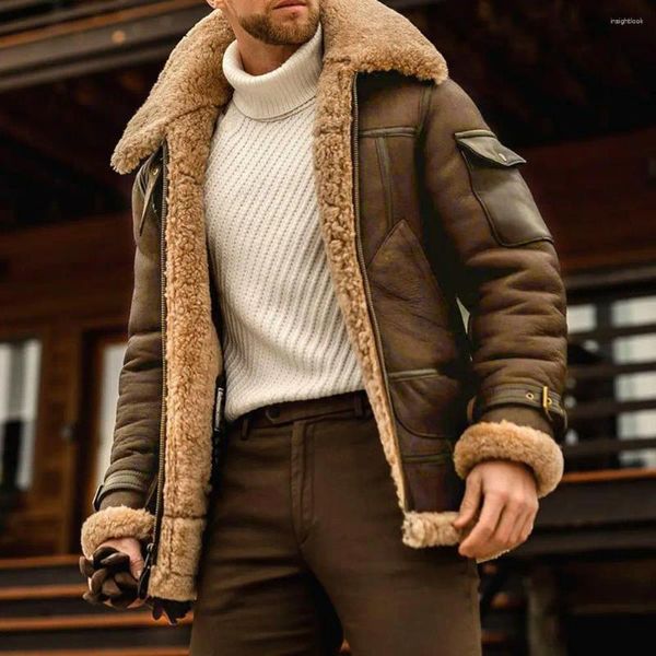 Vestes pour hommes veste d'hiver belle continue de réchauffer tous les mâles adaptés à la peau correspondant