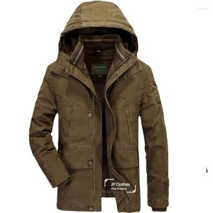 Vestes pour hommes Veste d'hiver en coton deux pièces pour hommes avec polaire rembourrée et doublure amovible d'âge moyen M-3XL manteau pour hommes