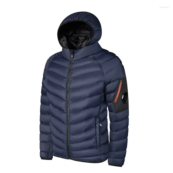 Menores de chaquetas para hombres Invierno tibio tallado chaqueta parkas chaqueta para hombres otoño con capucha de la marca casual a prueba de viento grues