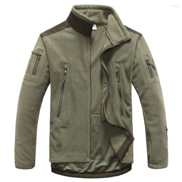 Vestes pour hommes Hiver Militaire Polaire Veste Tactique Hommes Sports De Plein Air Manteau Chaud Militar Softshell Randonnée Survêtement Armée Combat