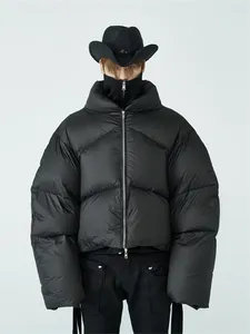 Vestes pour hommes hiver épaissie chaude veste noire vêtements pour femmes