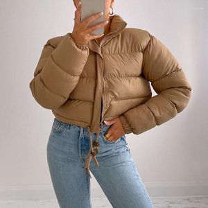 Jackets para hombres Winter Women Bubble Solid Bubble Corta corta Puff Ladies Down Bomber Bomber Hoplar