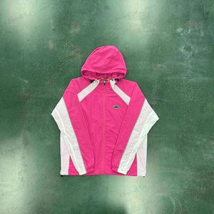 Vestes pour hommes Femmes Sun Rain Coupe-vent-Veste rose Trapstar Mens Sweat à capuche Lettre Hiver Thermique à capuche 2024