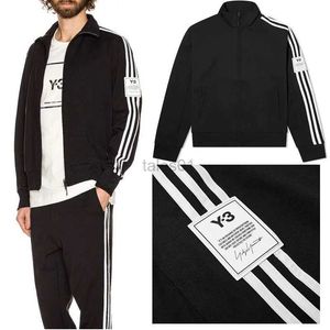 Herenjacks y-3 nieuwe herfst/winter warme heren en dames casual zipper shirt oversized los y3 sweatshirt winter jas Menzln231108