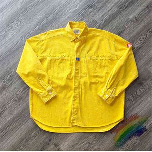 Vestes pour hommes Jaune CAVEMPT C.E CORD DESIGN BIG SHIRT ZIP Veste Hommes Femmes 1 1 Veste Streetwear Cav Empt de haute qualité Manteau T220914