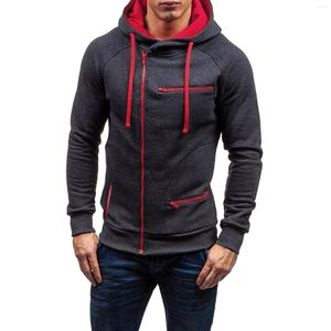 Heren Jassen Rits Lange Outdoor Mouw Sport Effen Warme Jas Kraag Paar Stand Mannen Uitloper Blouse Hoodie Grote En Lange Heren Hoodies