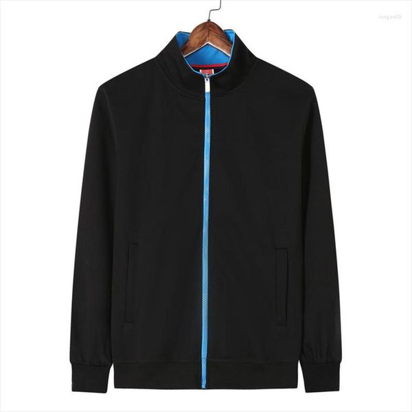 Vestes pour hommes Sweat-shirt à glissière manteau pour hommes printemps et automne veste à manches longues femmes col montant hauts couleur unie décontracté streetwear