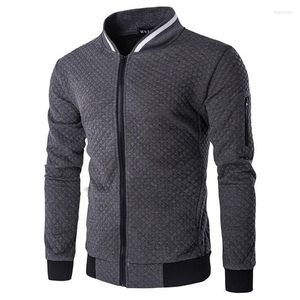 Vestes pour hommes ZOGAA printemps automne hommes Bomber veste fermeture éclair col montant décontracté manteau court Patchwork Slim Baseball pardessus vêtements masculins