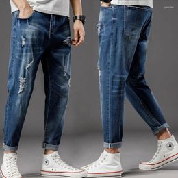 Jeans pour hommes 10XL 9XL Oversize Homme Homme Pantalon Mannen Hommes Black Denim Baggy pour 2023 Ripped