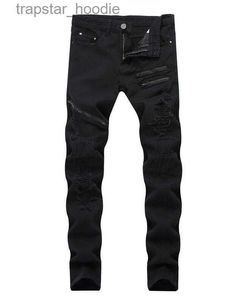 Jeans pour hommes 2018 automne grande taille jeans nouveaux hommes PLUS ZIP jeans denim ZIP HOLE pantalon décontracté jambe droite jeans livraison gratuite taille 28-40 TX009-1 L230918