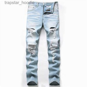 Jeans pour hommes 2021 automne nouvelle mode rétro trou jean hommes pantalon coton Denim pantalon mâle grande taille haute qualité jean livraison directe X0621 L230918