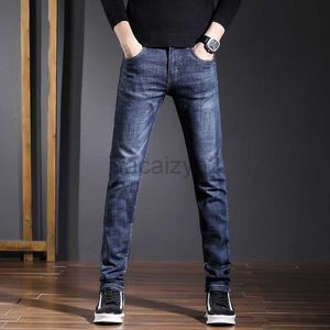 Jeans masculin 2022 Spring and Automne New Men's Jeans Men's Korean Edition Elastic Youth Slim Fit Small Straight Men's Denim Pantal