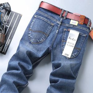 Jeans pour hommes 2022 Sulee marque automne hommes mode affaires décontracté Stretch mince classique pantalon Denim pantalon mâle noir bleu