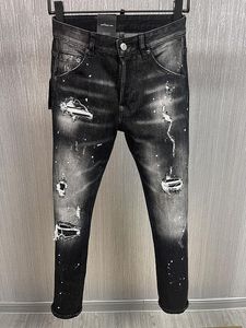 Heren Jeans 2023 Herfst Mannen Jenas Denim Broek Voor Mannelijke Jongens Skinny Coolguy Gedrukte Letters Zak Slanke Rechte Broek Slanke Behaard