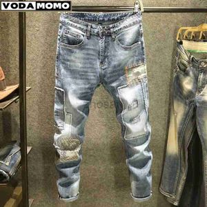 Jeans masculin 2023 AUTOMNE NOUVEAU MODE RETRO THE PANTAL MEN MEN COTTON DENIM MALON MALANDE DROPSHIPSHIPS PANTALONES HOMBRE D240417