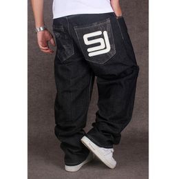Jeans para hombres 2023 Black Baggy Hip Hop Diseñador CHOLYL Marca Pantalones de skate Estilo suelto True HipHop Rap Boy Tamaño 30 230825