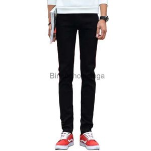 Jeans pour hommes 2023 Jeans noirs hommes Slim mode affaires Cowboy pantalon coton petit élastique confortable mâle Denim pantalon taille 27-36L231003