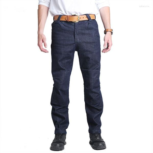 Jeans pour hommes 2023 Cargo taille élastique Jean pantalon haute qualité liquidation tactique Denim multi-poches mâle pantalons longs