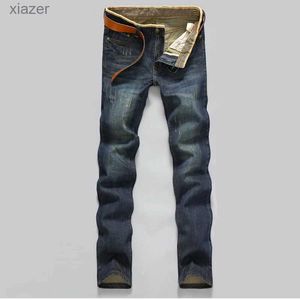 Jeans masculins 2023 jeans décontractés Business Business Straitement Stretch Pantalon Denim Pantalons Slim Fit Cossing Cossings Young Man Jeanswx