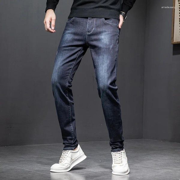 Jeans pour hommes 2023 Casual Mens Poches Coton Mode Haute Qualité Vintage