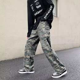 Jeans pour hommes 2023 mode Camouflage Baggy hommes Cargo pantalon Y2K vêtements Hip Hop droite femmes décontracté pantalons longs Pantaloni Uomo