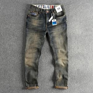 Jeans pour hommes 2023 Mode Coupe à la mode Petit tube droit Automne Pantalon long Beau garçon Porter 552