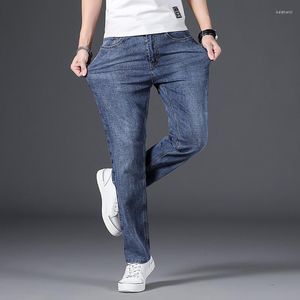 Jeans pour hommes 2023 haute qualité coton tissu confort pantalon affaires décontracté marque pantalon Style classique hommes jambe droite Stretch
