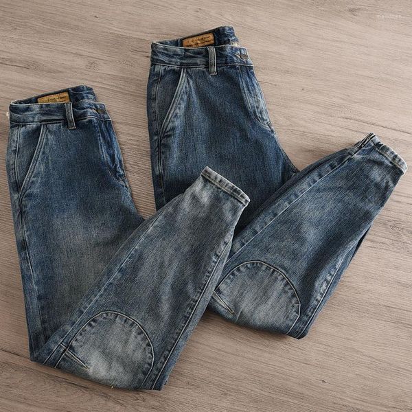 Jeans pour hommes 2023 Hong Kong mode Shawn Yue vêtements de travail Harun pantalon marque solide polyvalent lâche à l'écoute hommes