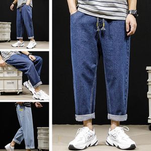 Jeans pour hommes 2023 Pantalon droit ample Garçons Couleur claire Casual Summer Thin