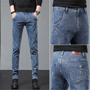 Heren Jeans 2023 Mannen Klassieke Denim Jean Homme Pantalones Hombre Zachte Zwarte Kleding Masculino Overalls Heren Broek 27 - 36