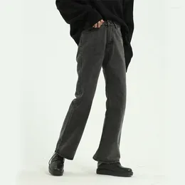 Jeans pour hommes 2023 Hommes High Street Hip Hop Casual Petit Pantalon Flare Mâle Japon Corée Style Vintage Denim Pantalon
