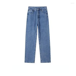 Heren jeans 2023 heren lente laars gesneden broek casual brede poten fit klassieke denim streetwear vintage mannelijke rechte broek h6
