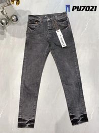 Jeans para hombres 2023 Marca púrpura Denim Slim Fit Alta calidad Calle Lavado Rasguño Dañado Agujero Streetwear Pantalones Pantalones largos 231031