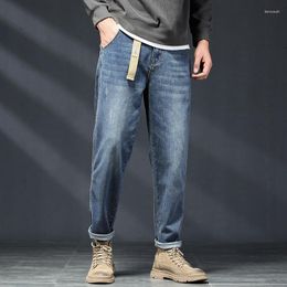 Jeans para hombres 2023 Primavera y otoño Pantalones casuales adelgazantes rectos resistentes al desgaste