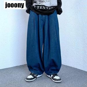 Jeans voor heren 2023 lente baggy wijde broek voor heren streetwear Koreaanse mode losse broek hiphop joggingbroek
