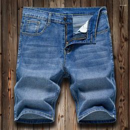 Jeans pour hommes 2023 été Slim Fit Denim Shorts marque affaires loisirs mode ample élastique tout compris rue vêtements