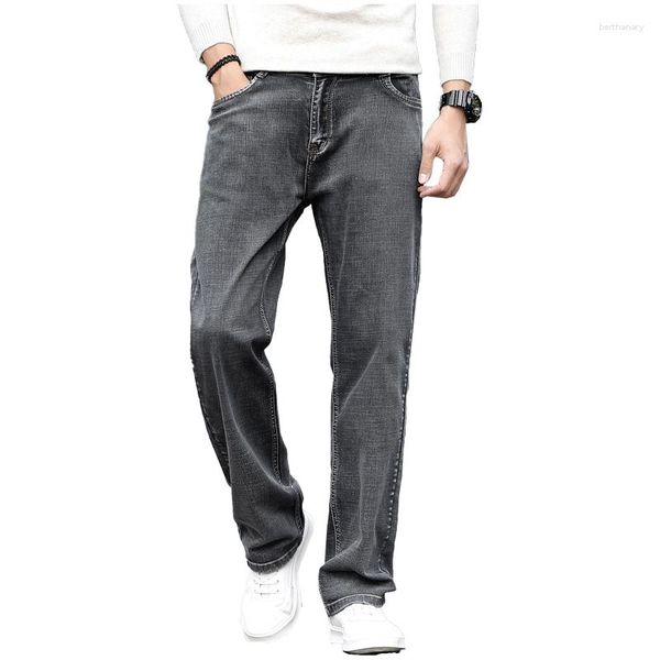 Pantalones vaqueros para hombre 2023, pierna ancha, corte de bota, Relax, para hombre, holgados, pantalones vaqueros azules para hombre, pantalones casuales, talla grande 42 44